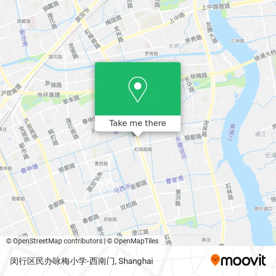 闵行区民办咏梅小学-西南门 map