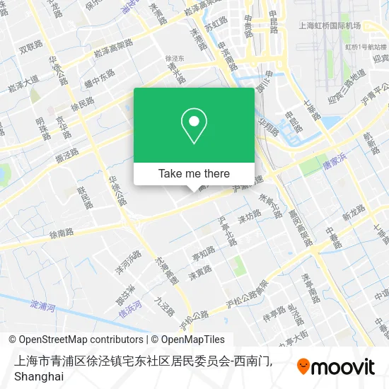 上海市青浦区徐泾镇宅东社区居民委员会-西南门 map