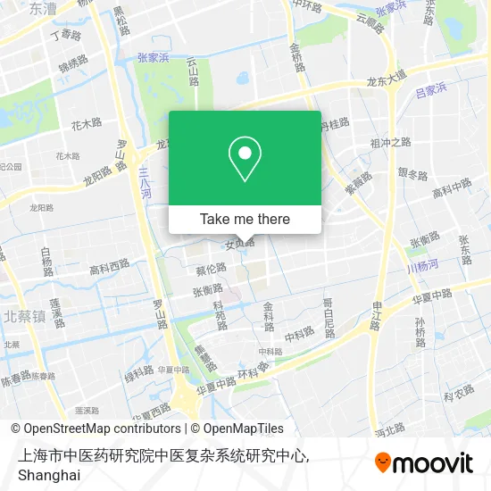 上海市中医药研究院中医复杂系统研究中心 map
