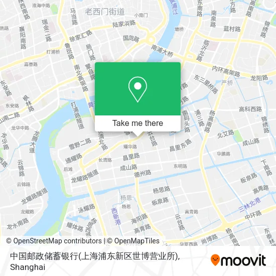 中国邮政储蓄银行(上海浦东新区世博营业所) map