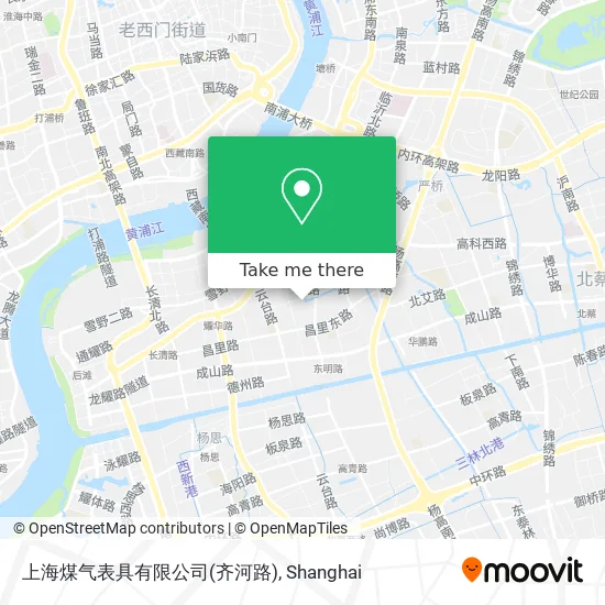 上海煤气表具有限公司(齐河路) map