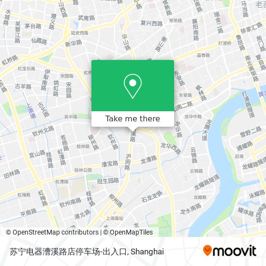 苏宁电器漕溪路店停车场-出入口 map