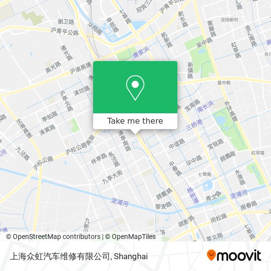 上海众虹汽车维修有限公司 map