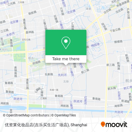 优资莱化妆品店(吉乐买生活广场店) map