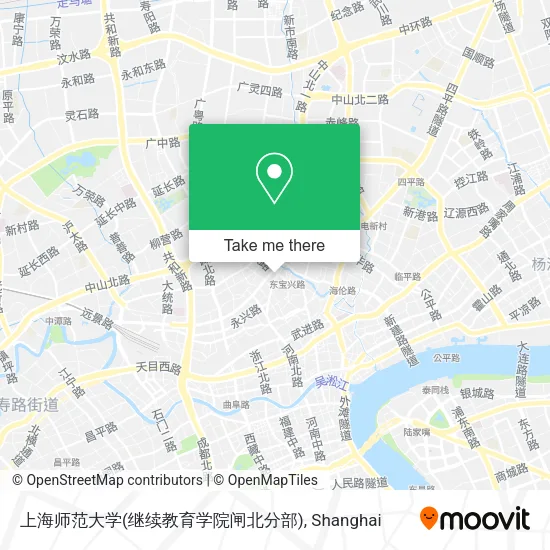 上海师范大学(继续教育学院闸北分部) map