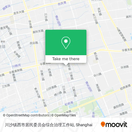 川沙镇西市居民委员会综合治理工作站 map