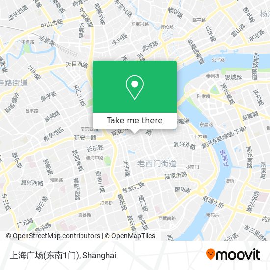 上海广场(东南1门) map