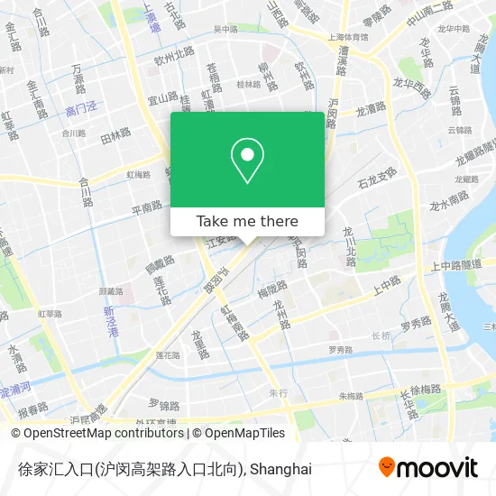 徐家汇入口(沪闵高架路入口北向) map