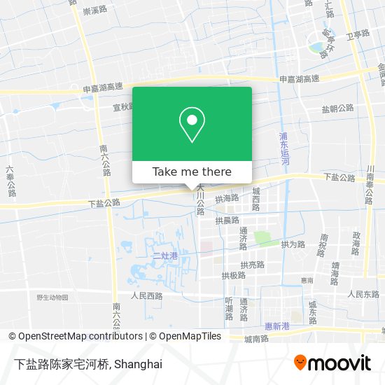 下盐路陈家宅河桥 map