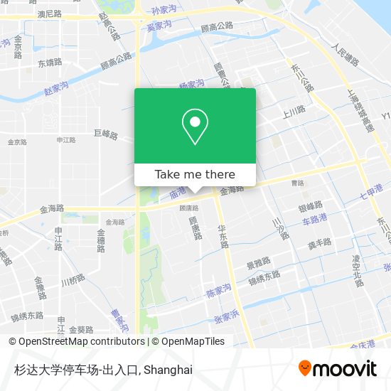 杉达大学停车场-出入口 map