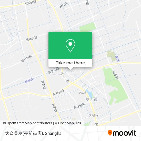 大众美发(亭前街店) map