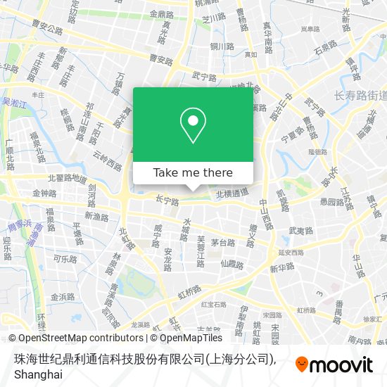 珠海世纪鼎利通信科技股份有限公司(上海分公司) map