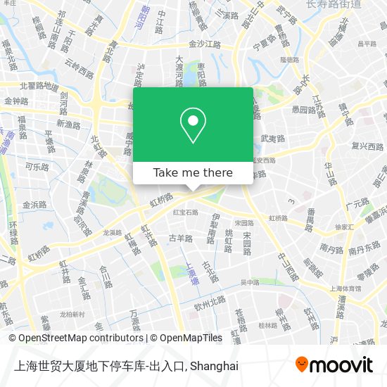 上海世贸大厦地下停车库-出入口 map