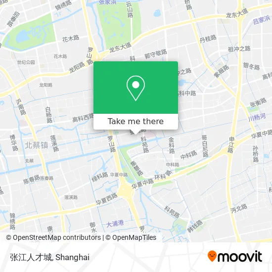 张江人才城 map