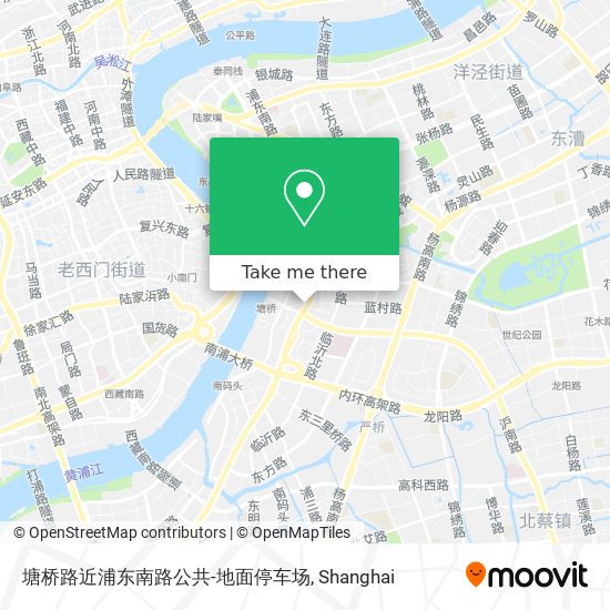 塘桥路近浦东南路公共-地面停车场 map