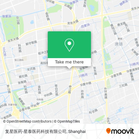 复星医药-星泰医药科技有限公司 map