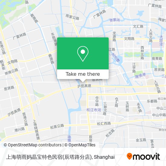 上海萌雨妈晶宝特色民宿(辰塔路分店) map