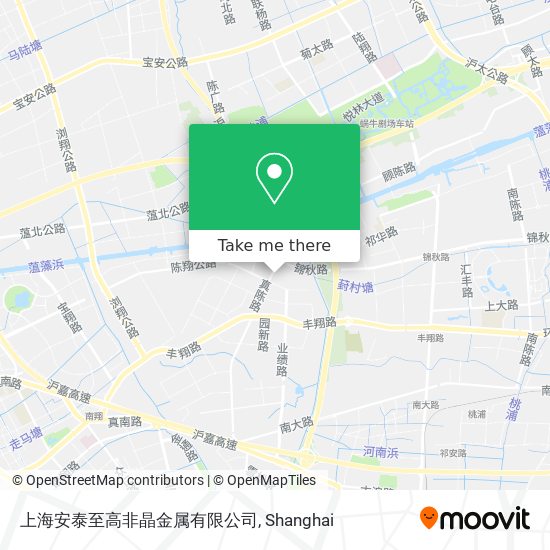 上海安泰至高非晶金属有限公司 map