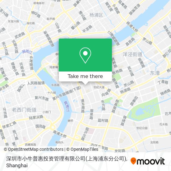 深圳市小牛普惠投资管理有限公司(上海浦东分公司) map