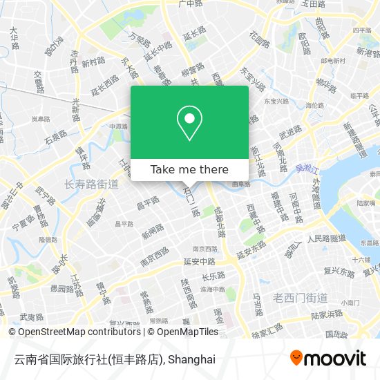 云南省国际旅行社(恒丰路店) map