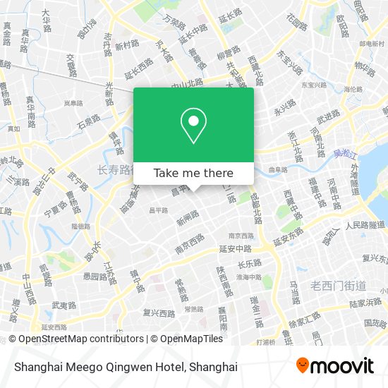 Shanghai Meego Qingwen Hotel map