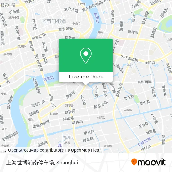 上海世博浦南停车场 map