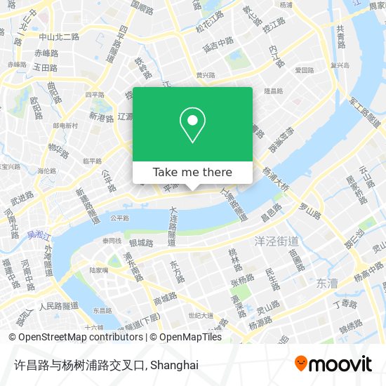 许昌路与杨树浦路交叉口 map