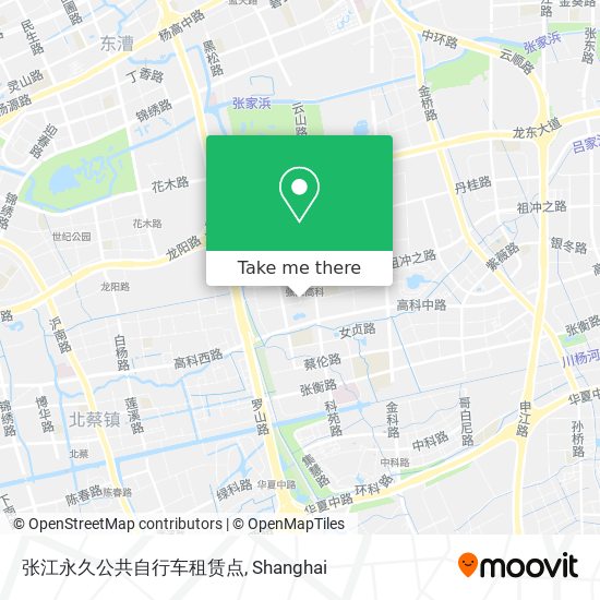 张江永久公共自行车租赁点 map