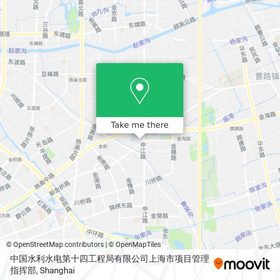 中国水利水电第十四工程局有限公司上海市项目管理指挥部 map