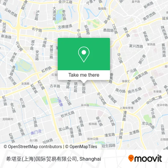 希堪亚(上海)国际贸易有限公司 map