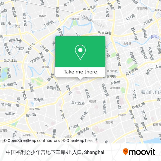 中国福利会少年宫地下车库-出入口 map