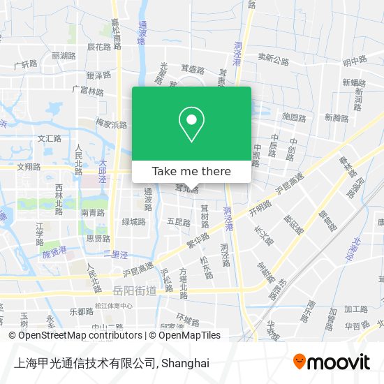 上海甲光通信技术有限公司 map