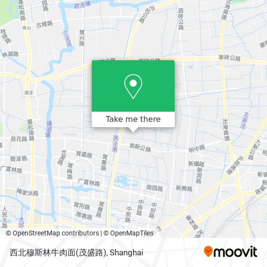 西北穆斯林牛肉面(茂盛路) map