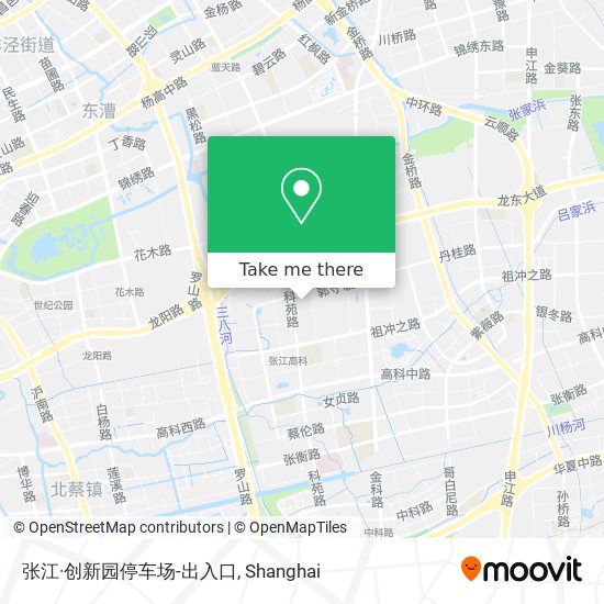 张江·创新园停车场-出入口 map