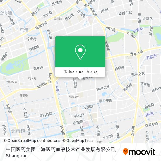中国医药集团上海医药血液技术产业发展有限公司 map