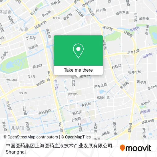 中国医药集团上海医药血液技术产业发展有限公司 map
