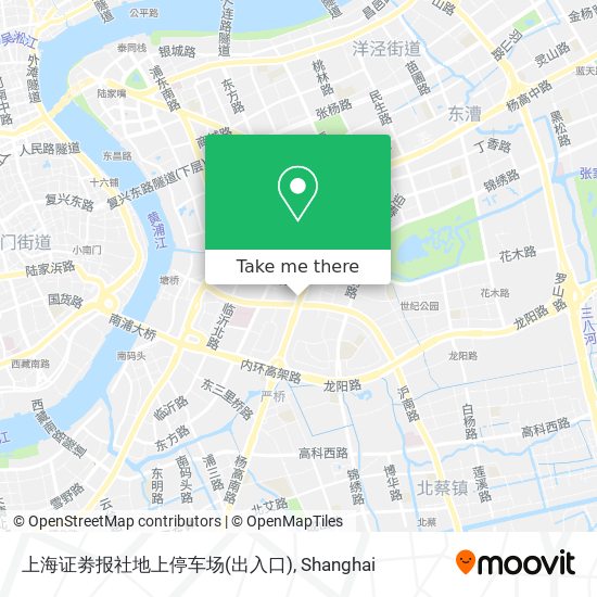 上海证劵报社地上停车场(出入口) map