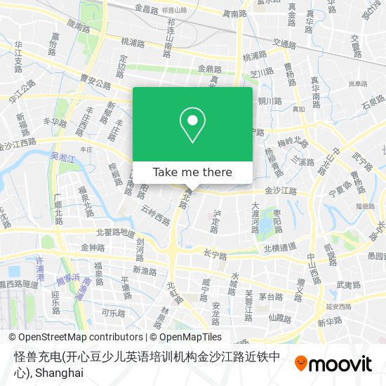 怪兽充电(开心豆少儿英语培训机构金沙江路近铁中心) map