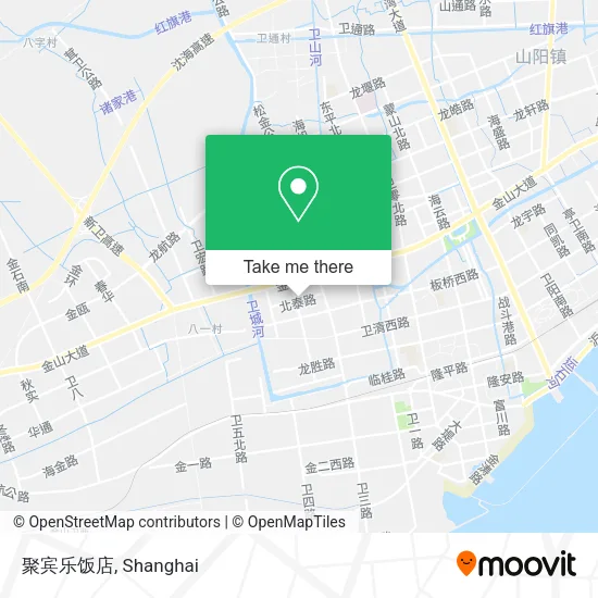 聚宾乐饭店 map