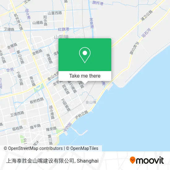 上海泰胜金山嘴建设有限公司 map