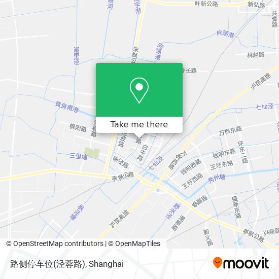 路侧停车位(泾蓉路) map
