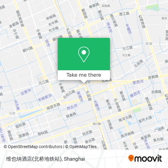 维也纳酒店(北桥地铁站) map