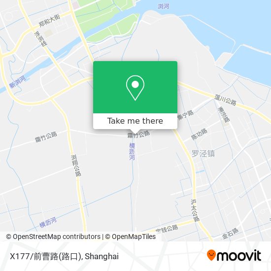 X177/前曹路(路口) map