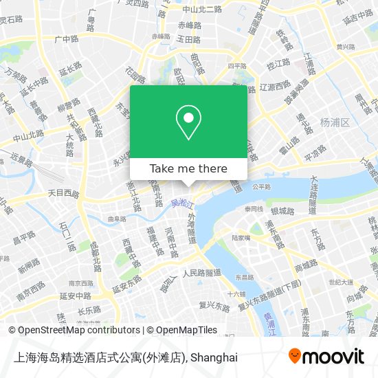 上海海岛精选酒店式公寓(外滩店) map