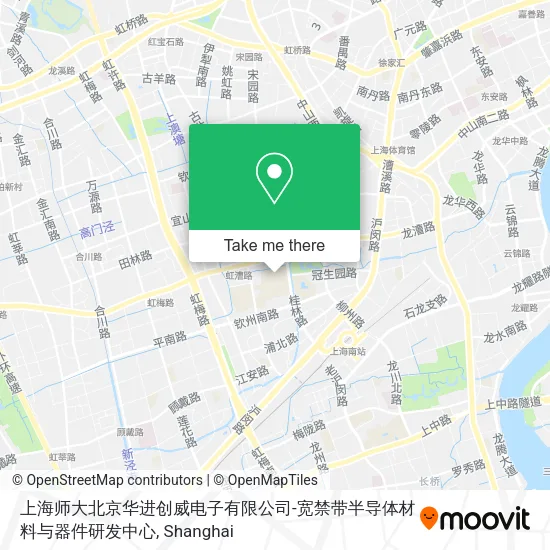 上海师大北京华进创威电子有限公司-宽禁带半导体材料与器件研发中心 map