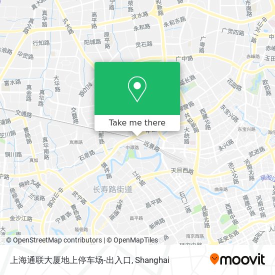 上海通联大厦地上停车场-出入口 map