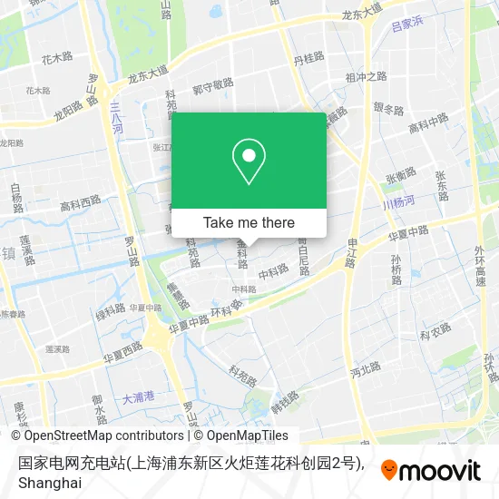 国家电网充电站(上海浦东新区火炬莲花科创园2号) map
