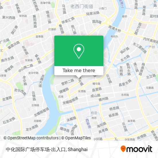 中化国际广场停车场-出入口 map