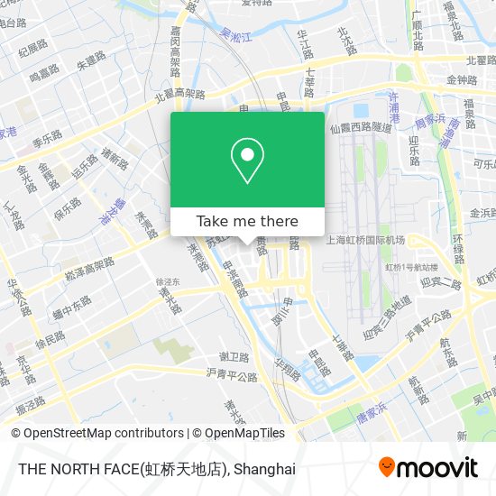 THE NORTH FACE(虹桥天地店) map