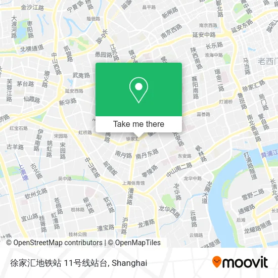徐家汇地铁站 11号线站台 map
